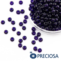 Бісер 30110 Чеський Preciosa 6/0, Прозорий NT, Синій, Круглий, (УТ100015846)