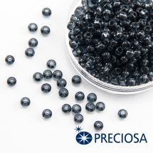 Бісер 40010 Чеський Preciosa 6/0, Прозорий NT, Чорний, Круглий, (УТ100015848)