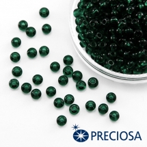 Бісер 50150 Чеський Preciosa 6/0, Прозорий NT, Зелений, Круглий, (УТ100015851)