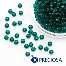 Бисер 50710 Чешский Preciosa 6/0, Прозрачный NT, Зеленый, Круглый, (УТ100015853)