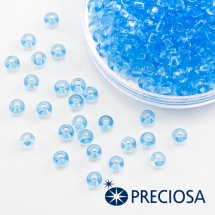 Бісер 60010 Чеський Preciosa 6/0, Прозорий NT, Синій, Круглий, (УТ100015857)