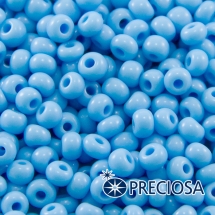 Бісер 63020 Чеський Preciosa 6/0, Природний Непрозорий NO, Блакитний, Круглий, (УТ100015859)