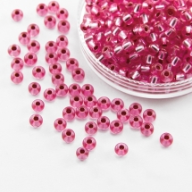 Бисер 08275 Чешский Preciosa 6/0, Кристалл Прозрачный CTCLS, Розовый, Круглый, (УТ100015871)