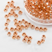 Бисер 08288 Чешский Preciosa 6/0, Кристалл Прозрачный CTCLS, Оранжевый, Круглый, (УТ100015873)
