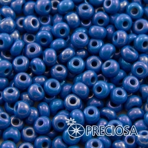 Бісер 34210 Чеський Preciosa 6/0, Непрозорий Райдужний OL, Синій, Круглий, (УТ100015891)