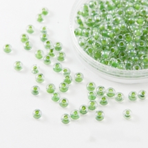 Бісер 38657 Чеський Preciosa 6/0, Прозорий Забарвлення з Середини CTC, Зелений, Круглий, (УТ100015902)
