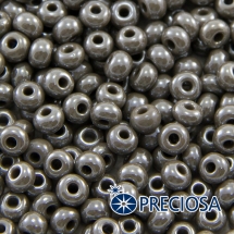 Бисер 48020 Чешский Preciosa 6/0, Непрозрачный Радужный OL, Серый, Круглый, (УТ100015916)