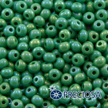 Бисер 54250 Чешский Preciosa 6/0, Непрозрачный Радужный OL, Зеленый, Круглый, (УТ100015917)
