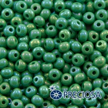 Бисер 54250 Чешский Preciosa 6/0, Непрозрачный Радужный OL, Зеленый, Круглый, (УТ100015917)