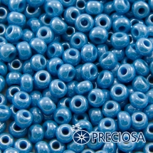 Бісер 68050 Чеський Preciosa 6/0, Непрозорий блискучий OS, Блакитний, Круглий, (УТ100015922)