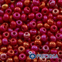 Бисер 94190 Чешский Preciosa 6/0, Непрозрачный Радужный OL, Красный, Круглый, (УТ100015924)