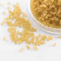 Бисер Рубка 35134/10020/10 Чешский Preciosa, Прозрачный матовый TM, Золотистый, (УТ100016033)