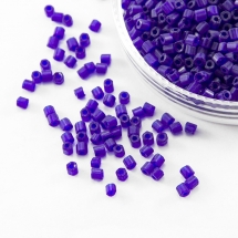 Бисер Рубка 35134/30080/10 Чешский Preciosa, Прозрачный матовый TM, Синий, (УТ100016050)