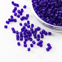 Бисер Рубка 35134/30100/10 Чешский Preciosa, Прозрачный матовый TM, Синий, (УТ100016051)