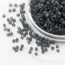 Бисер Рубка 35134/40010/10 Чешский Preciosa, Прозрачный матовый TM, Серый, (УТ100016052)