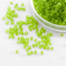 Бисер Рубка 35134/50220/10 Чешский Preciosa, Прозрачный матовый TM, Салатовый, (УТ100016057)