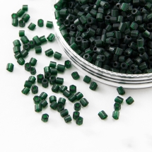 Бисер Рубка 35134/50620/10 Чешский Preciosa, Прозрачный матовый TM, Зеленый, (УТ100016059)