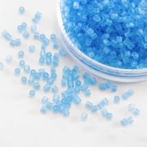 Бисер Рубка 35134/60000/10 Чешский Preciosa, Прозрачный матовый TM, Голубой, (УТ100016061)