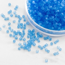 Бисер Рубка 35134/60030/10 Чешский Preciosa, Прозрачный матовый TM, Голубой, (УТ100016063)