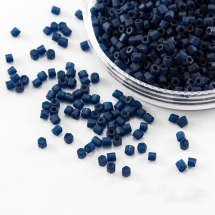 Бисер Рубка 35134/60100/10 Чешский Preciosa, Прозрачный матовый TM, Синий, (УТ100016064)