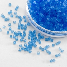 Бисер Рубка 35134/60150/10 Чешский Preciosa, Прозрачный матовый TM, Голубой, (УТ100016065)
