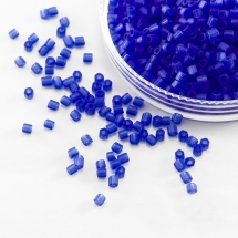 Бисер Рубка 35134/60300/10 Чешский Preciosa, Прозрачный матовый TM, Синий, (УТ100016067)