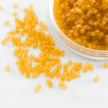 Бисер Рубка 35134/80060/10 Чешский Preciosa, Прозрачный матовый TM, Оранжевый, (УТ100016070)