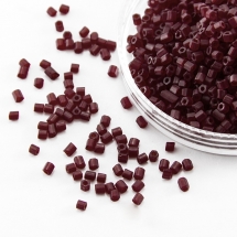 Бисер Рубка 35134/90120/10 Чешский Preciosa, Прозрачный матовый TM, Бордовый, (УТ100016076)