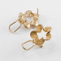 Основа для Ожерелья из Шелка, Застежка Карабин из Латуни,с цепочкой, Регулируемый, Цвет: Желтый, Размер: 43~45смх3мм, (БА000000513)