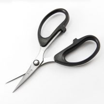 Ножиці Сталеві Ручки з Пластиковим Покриттям для Ниток, Шнурів, Тканини, Паперу, Чорний, 125x65x9мм, (УТ100016186)