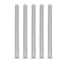 Стрижні для Клейового пістолета з глітером, Колір: Сріблястий, Рамер 100х7мм, (УТ100016189)