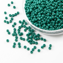 Бисер 53240 Чешский Preciosa 10/0, Естественный Непрозрачный NO, Зеленый, Круглый, (УТ100016215)