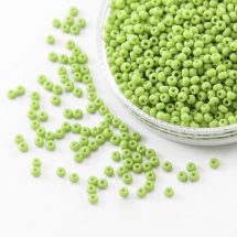 Бісер 53410 Чеський Preciosa 10/0, Природний Непрозорий NO, Зелений, Круглий, (УТ100016217)