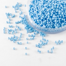 Бісер 63020 Чеський Preciosa 10/0, Природний Непрозорий NO, Блакитний, Круглий, (УТ100016218)