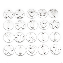 Коннектор, Нержавеющая Сталь, 2 отверстия, Круглый, Цвет: Сталь, Размер: 16x1.5~2мм, Отверстие 1~1.5мм, (УТ100016388)