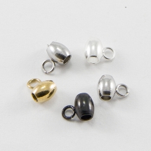 Бейл Овальный, Нержавеющая Сталь, Цвет: Микс, Размер: 7x5x4мм, Отверстие 2мм, (УТ100016464)