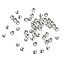 Шапочки для Бусин, Нержавеющая Сталь, 4мм, Отверстие 0.8мм, (УТ100016549)