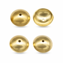 Шапочки для Бусин, Нержавіюча Сталь, Золото, 8х2.5мм, Отвір 1мм, (УТ100016574)