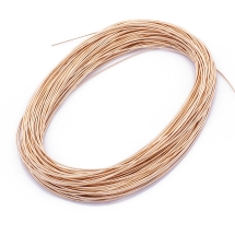Канітель Жорстка, Рожеве Золото, Діаметр 1мм, відрізки не менше 8 см, близько 250см / 10г, (УТ100016679)