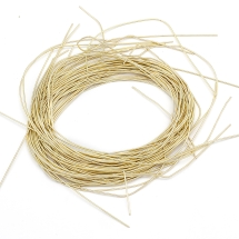 Канитель Мягкая, Светлое Золото, 0.5мм, Отрезки не Менее 25см, около 980см/10г, (УТ100016702)