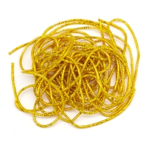 Канитель Трунцал 4 грани, Цвет: Желтое Золото, Отрезки не Менее 10см, Диаметр 1.5мм, около 360см/10г, (УТ100016728)