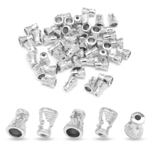 Конус Шапочки для Бусин из Сплава, Цвет: Платина, Размер: 8х6х6мм, Отверстие 2мм, (УТ100016750)