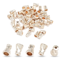 Конус Шапочки для Бусин из Сплава, Цвет: Розовое Золото, Размер: 8х6х6мм, Отверстие 2мм, (УТ100016752)