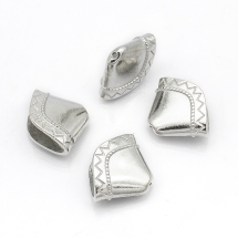 Конус Шапочки для Бусин из Сплава, Цвет: Платина , Размер: 17х23х8мм, Отверстие 1.5мм, (УТ100016782)