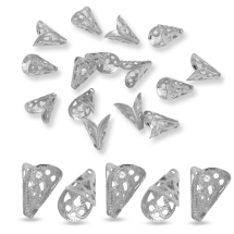 Конус Шапочки для Бусин, Нержавеющая Сталь, 12х10мм, Отверстие 1.5мм, (УТ100016930)