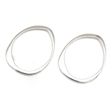 Коннектор Овал, Сплав, Цвет: Платина, Размер: 62х48х2мм, Отверстие 53х43мм, (УТ100016964)