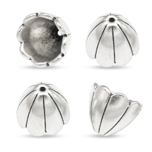 Конус Шапочки для Бусин, Сплав, Цвет: Античное Серебро , Размер: 17х16мм, Отверстие 2мм, (УТ100017180)