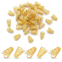 Конус Шапочки для Бусин, Железные, Цвет: Золото, Размер: 10х16мм, Отверстие 1.5мм, (УТ100017185)