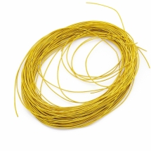 Канитель Жесткая, Цвет: Желтое Золото, Диаметр 1мм, отрезки не менее 8см, около 280см/10г, (УТ100017276)