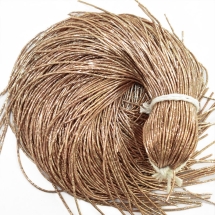 Канитель Трунцал 4 грани, Цвет: Розовое Золото, Отрезки не Менее 15см, Диаметр 1мм, около 490см/10г, (УТ100017283)